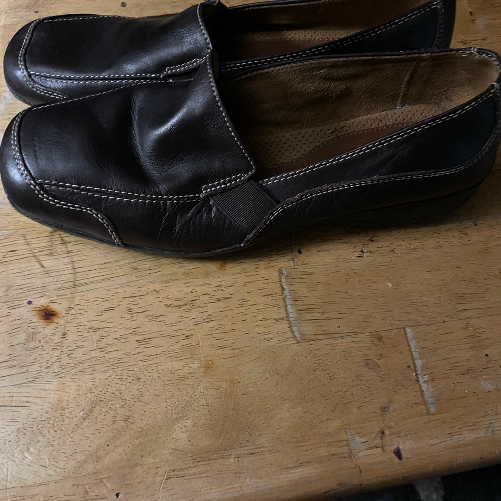 Natural Soul Dark Brown Leather Loafers